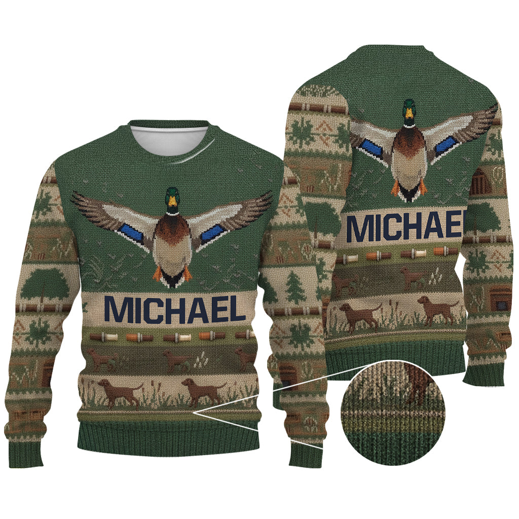 Love Hunting Season - Personalized Hunting Ugly Sweater