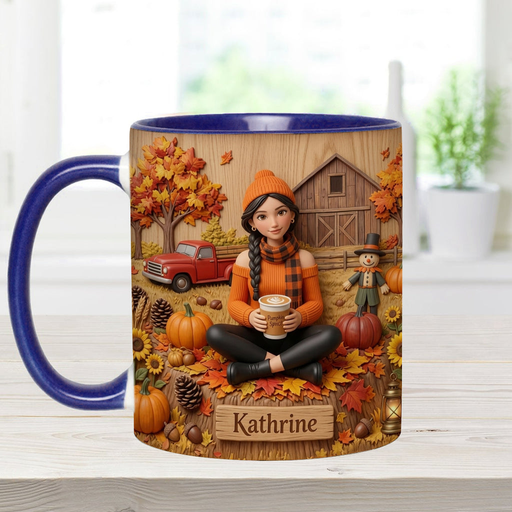 Tis The Season - Personalized Autumn Accent Mug & Coaster