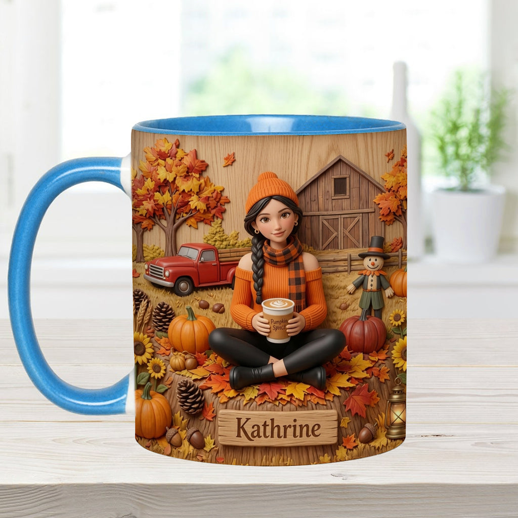 Tis The Season - Personalized Autumn Accent Mug & Coaster