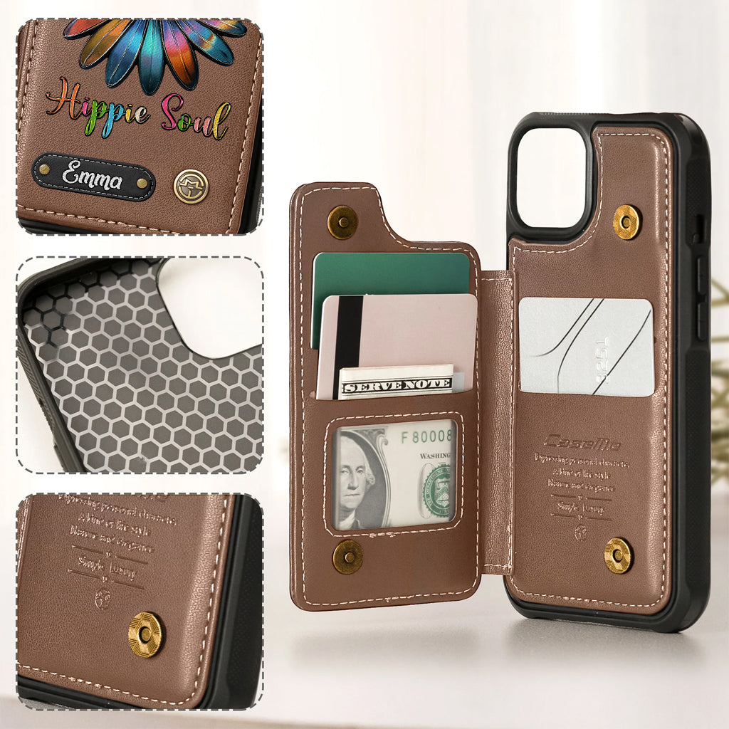 Hippie Soul - Personalized Hippie Wallet Phone Case