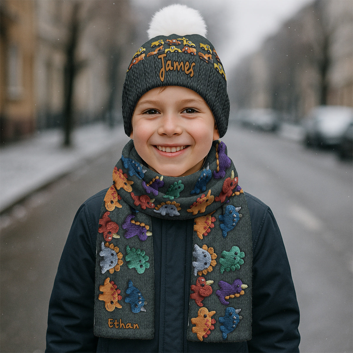 Personalized Winter Beanie Hat for Kids - Perfect for Snow Days & Trips