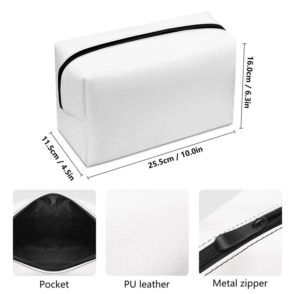 Cutsom Photo And Letter Alphabet - Personalized Self Love Makeup Bag