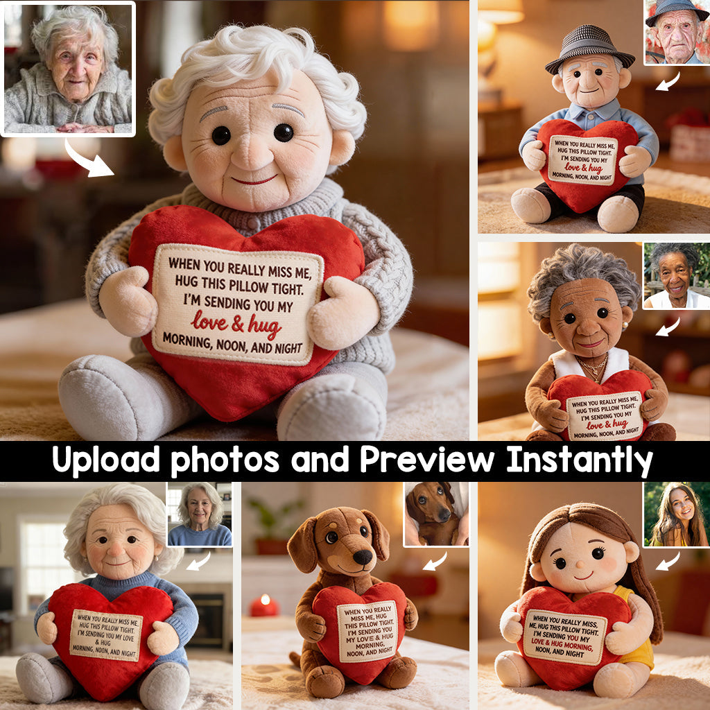 Memorial Gift For Lost Of Loved Ones - Personalized Memorial Faux Fur Shaped Pillow