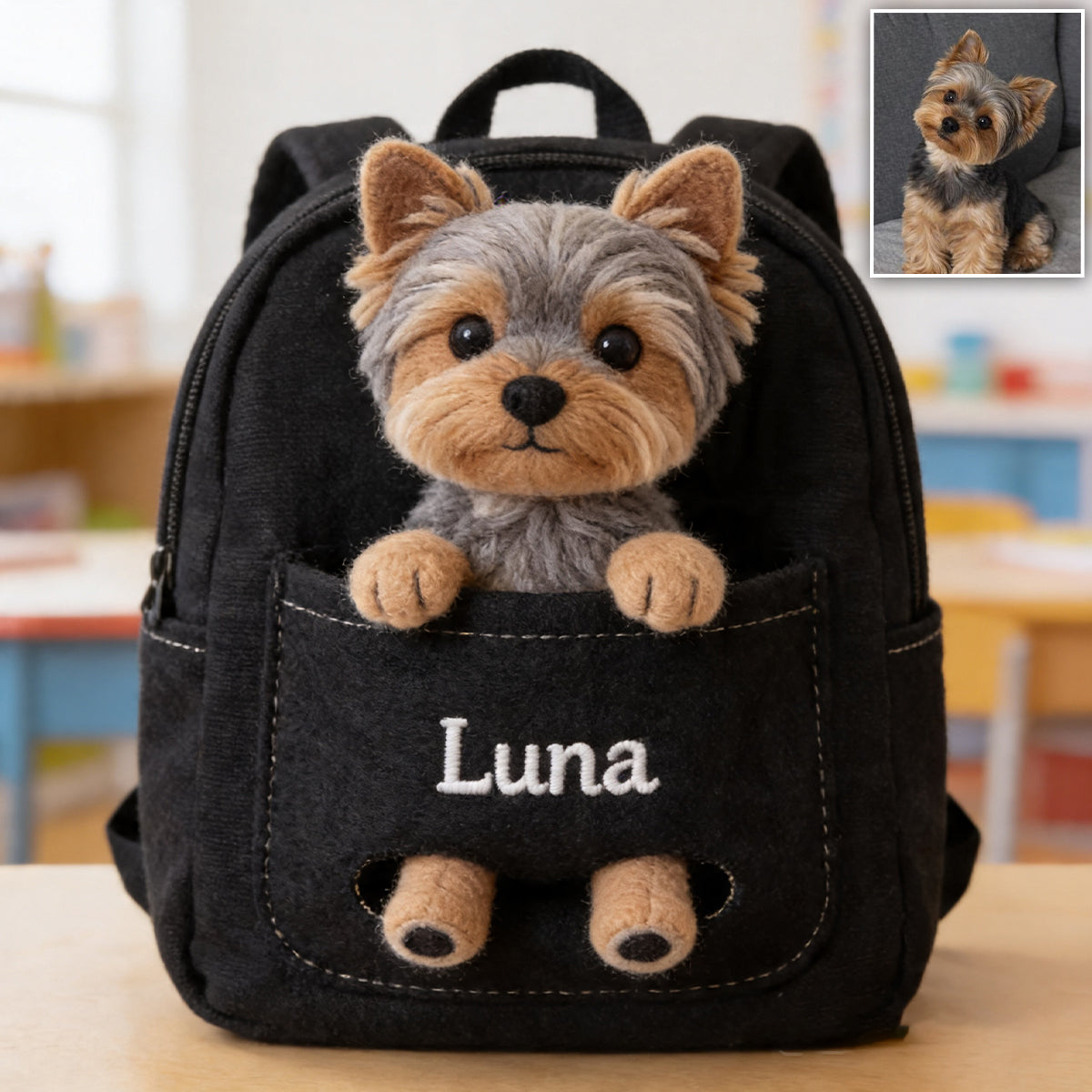 Compagnon Parfait - Sac à Dos en Cuir Personnalisable avec Patch Échangeable