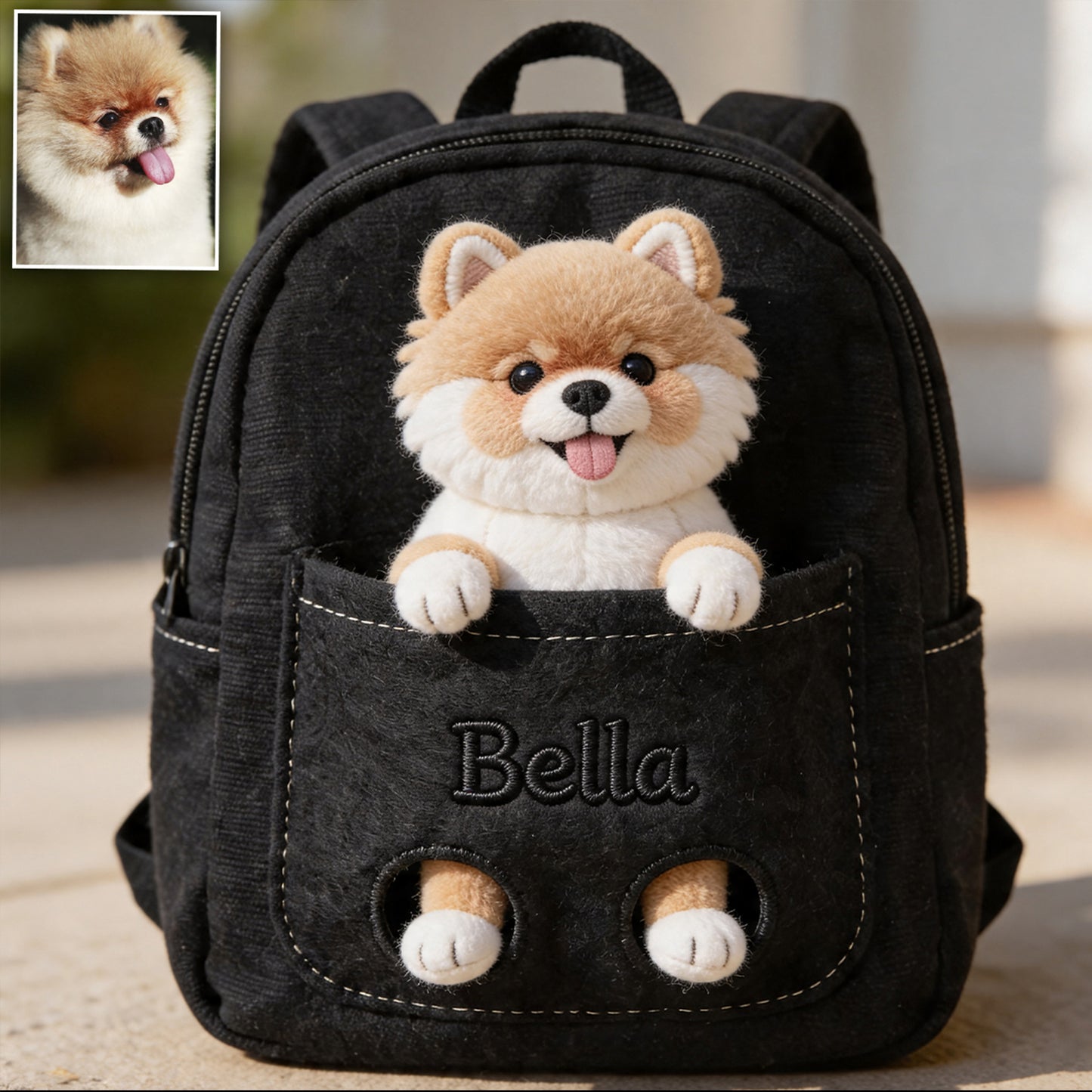 Compagnon Parfait - Sac à Dos en Cuir Personnalisable avec Patch Échangeable