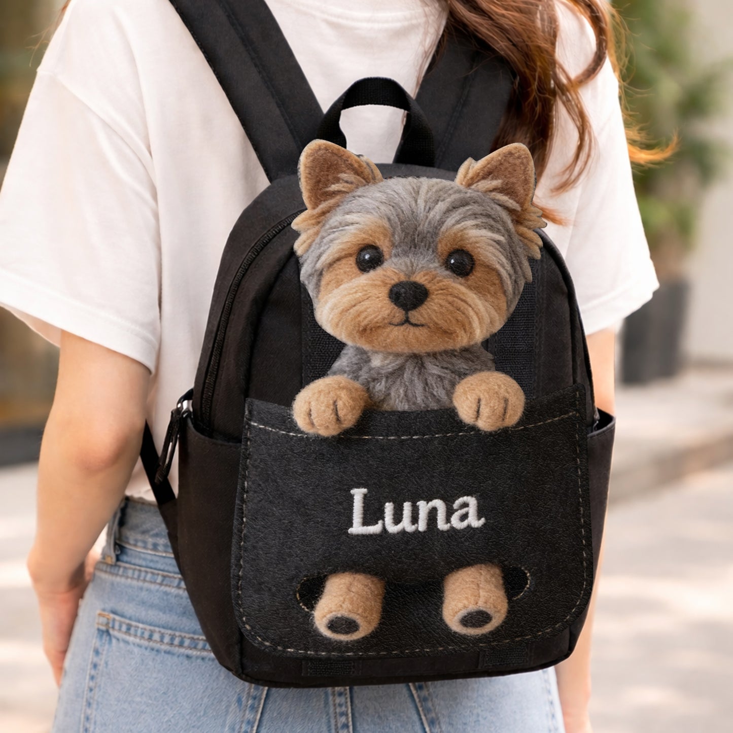 Compagnon Parfait - Sac à Dos en Cuir Personnalisable avec Patch Échangeable