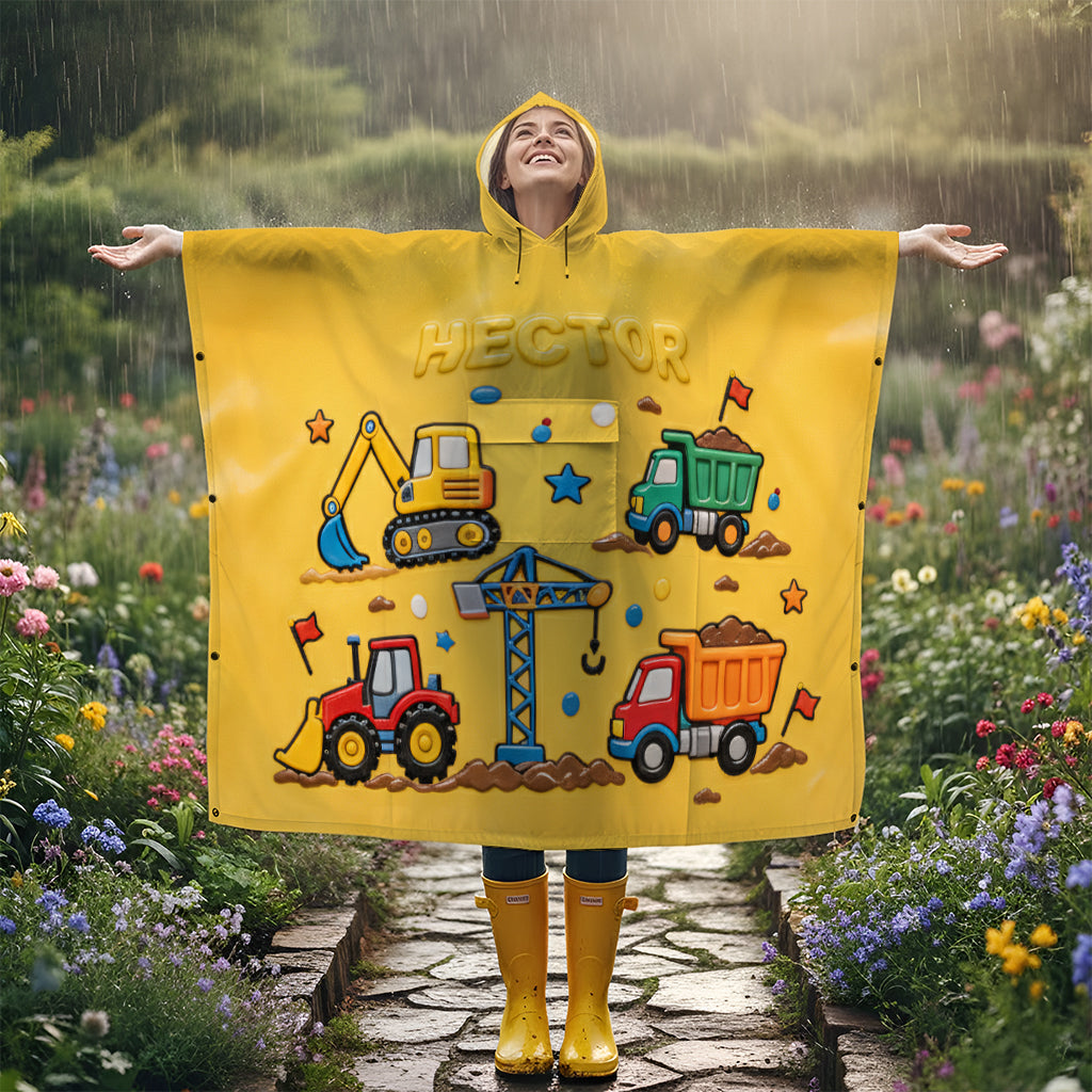 Einzigartiges Geschenk für Kinder – personalisierter Regenponcho für Kinder