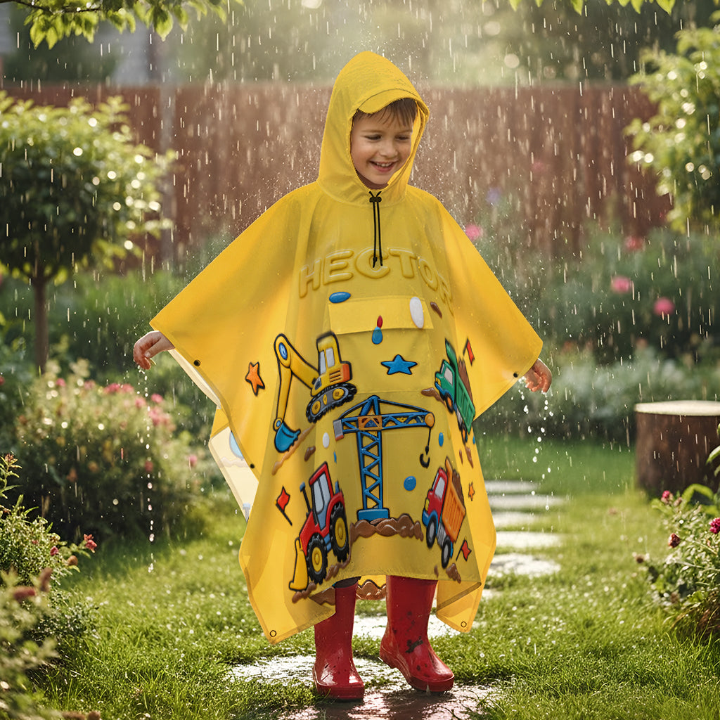 Einzigartiges Geschenk für Kinder – personalisierter Regenponcho für Kinder
