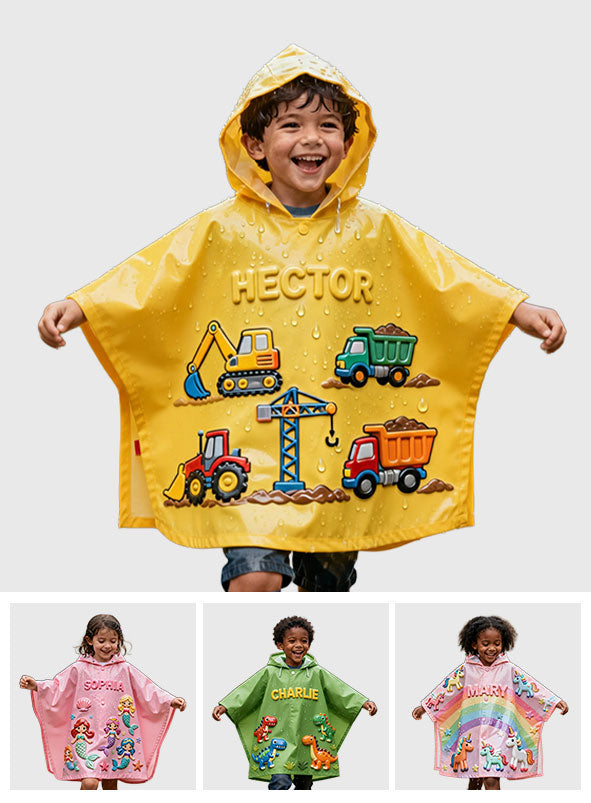 Einzigartiges Geschenk für Kinder – personalisierter Regenponcho für Kinder