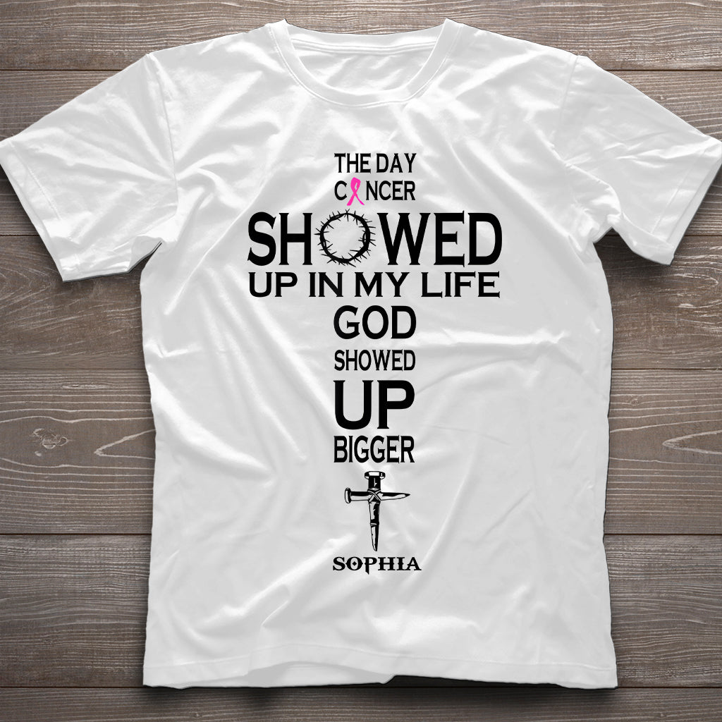 Faith Over Fear - Personalized Breast Cancer Awareness T-shirt And Hoodie