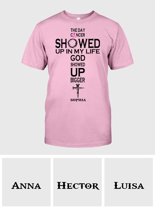Faith Over Fear - Personalized Breast Cancer Awareness T-shirt And Hoodie