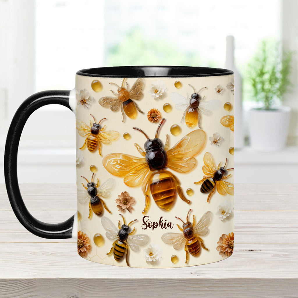 Crystal Bees - Personalized Bee Accent Mug