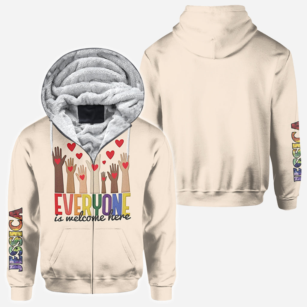 Bienvenue à tous ! - T-shirt personnalisé pour enseignants