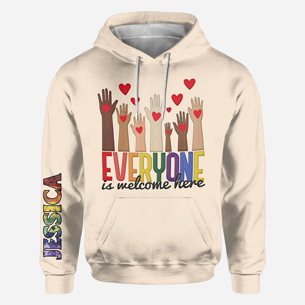 Bienvenue à tous ! - T-shirt personnalisé pour enseignants