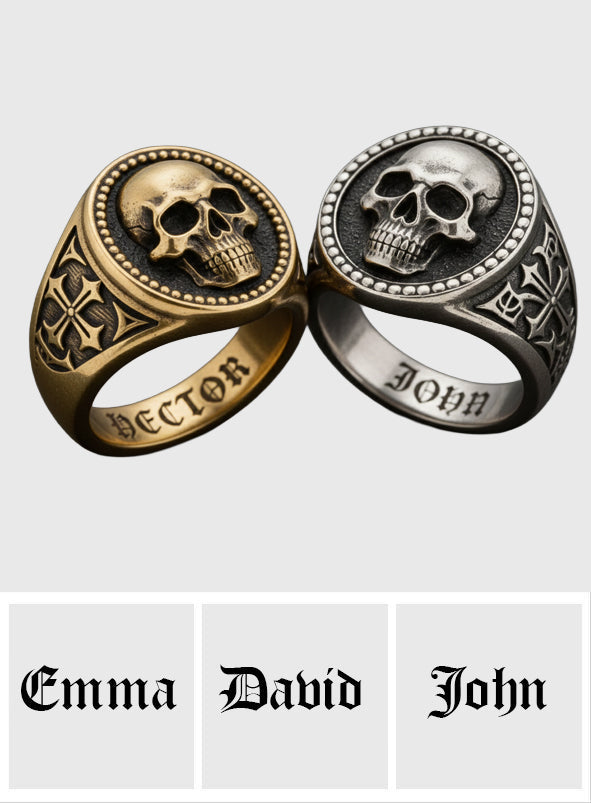 Cool Skull - Personalized Skull Signet Ring