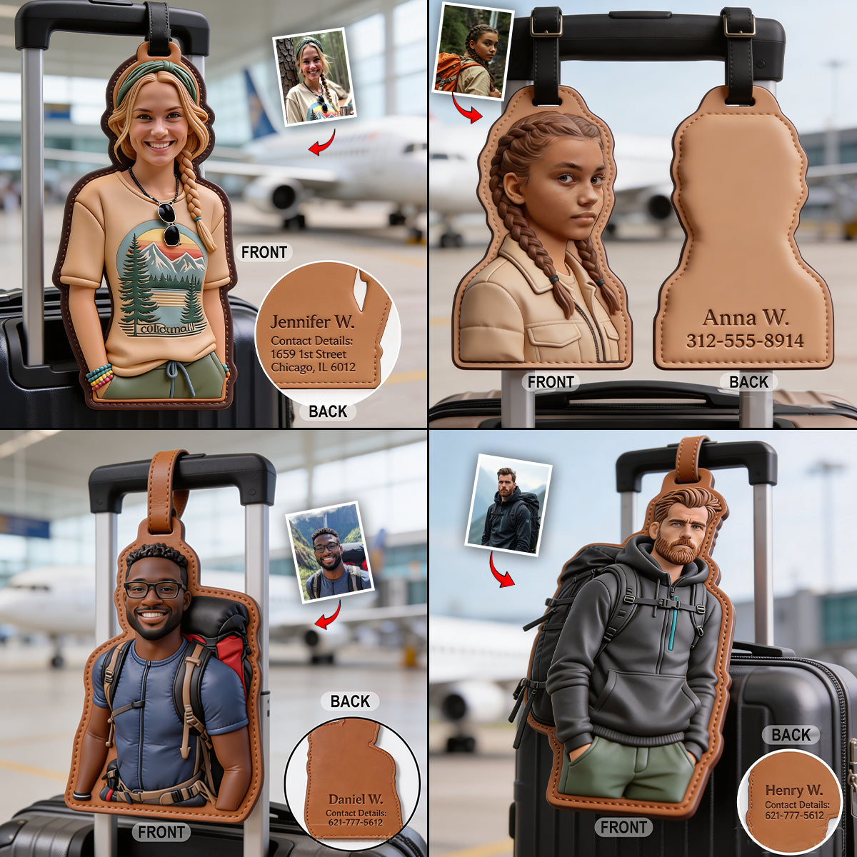 En Voyage - Étiquette de Bagages Personnalisée