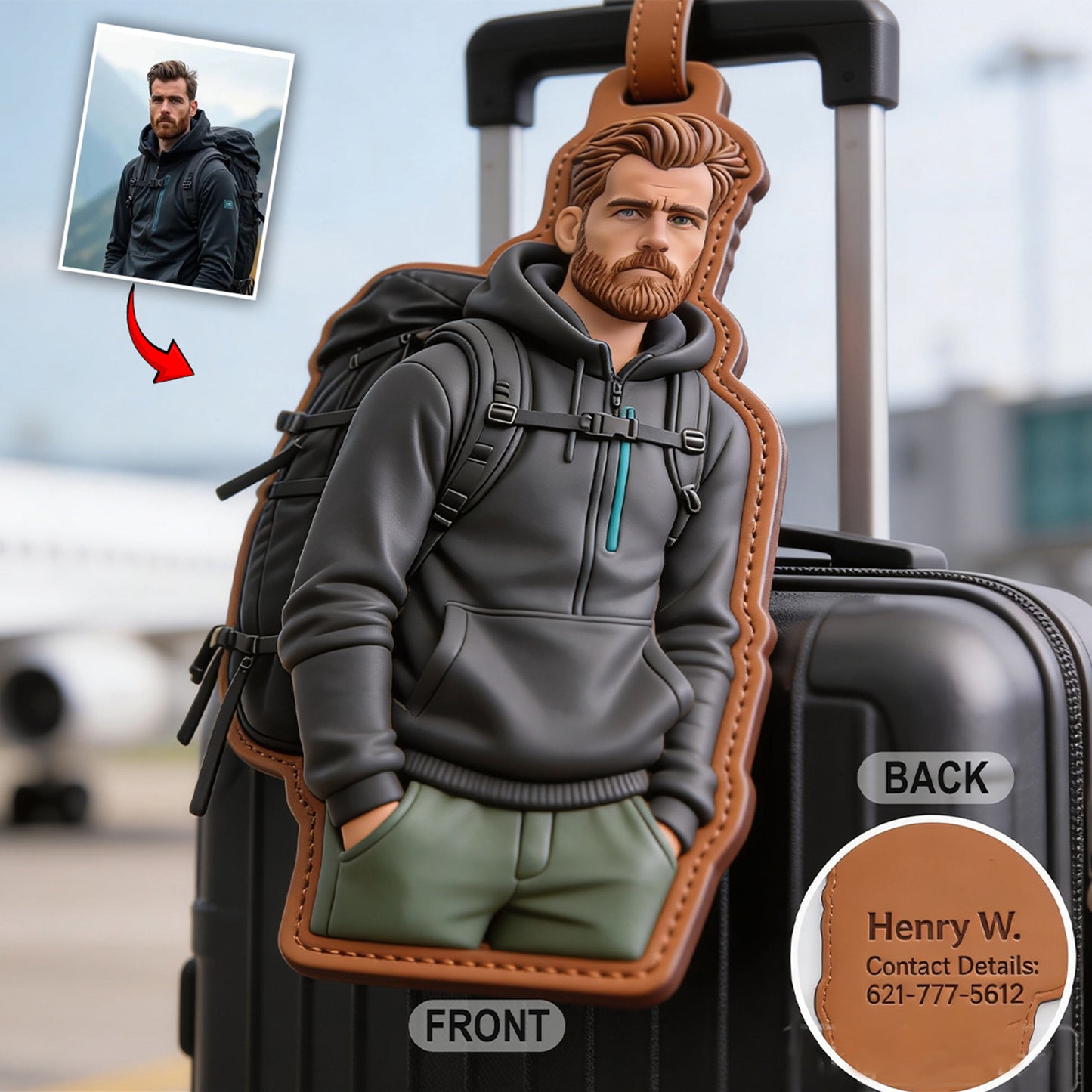 En Voyage - Étiquette de Bagages Personnalisée