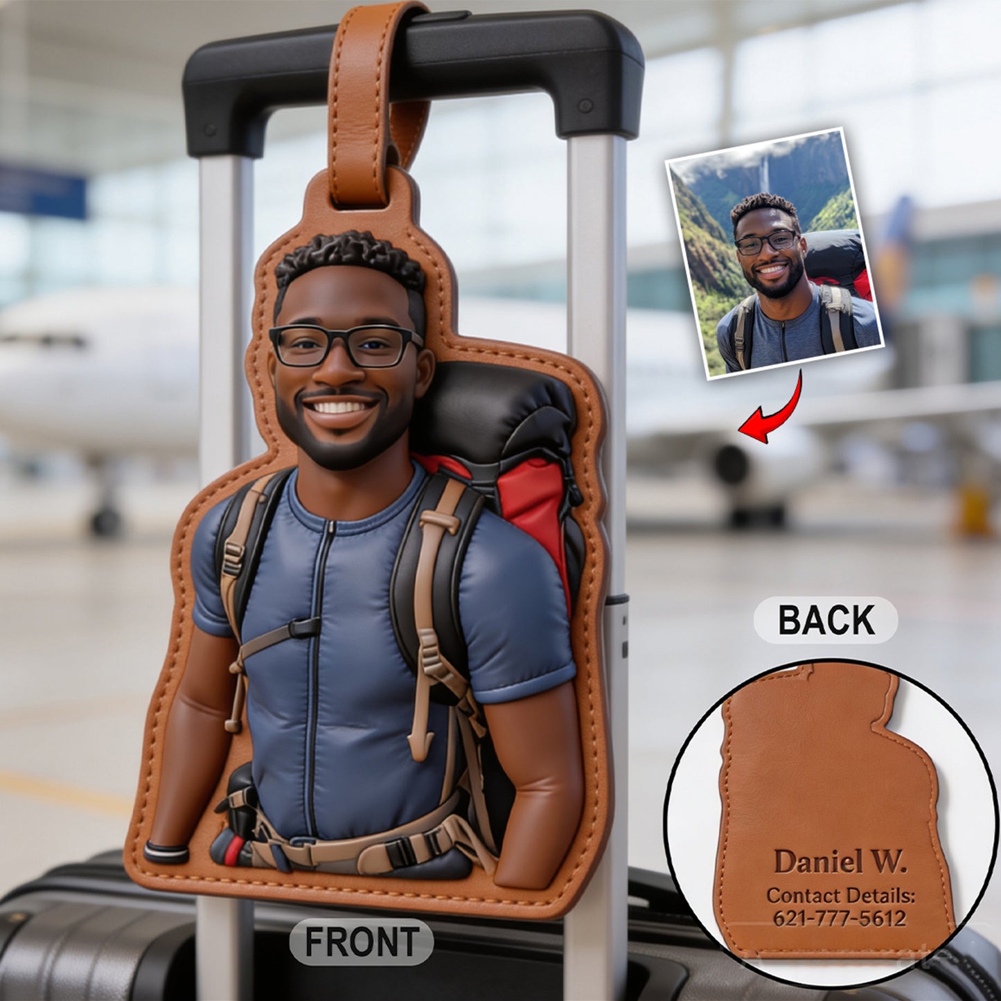 En Voyage - Étiquette de Bagages Personnalisée