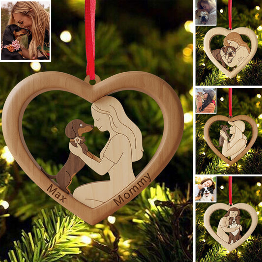 My Heart Belongs to My Dog - Personalized Dog Ornament