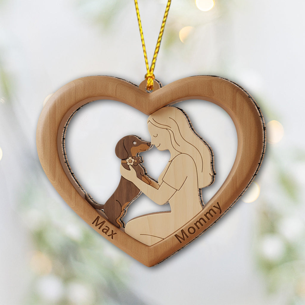My Heart Belongs to My Dog - Personalized Dog Ornament