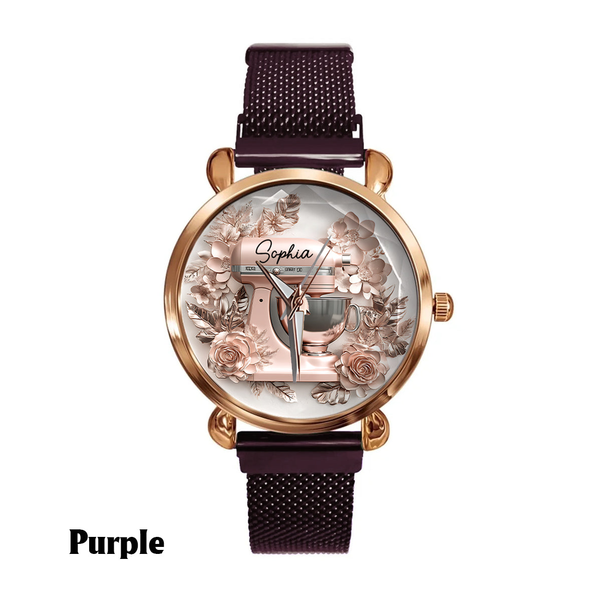 Just A Girl Who Loves Baking - Beautiful Stand Mixer - Personalized Baking Women Hand Watch