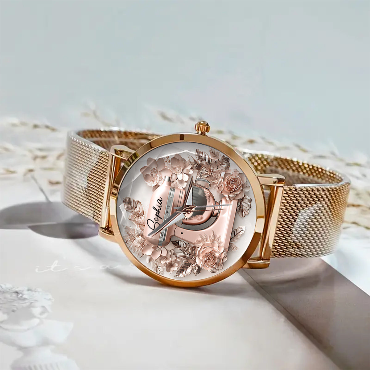 Just A Girl Who Loves Baking - Beautiful Stand Mixer - Personalized Baking Women Hand Watch