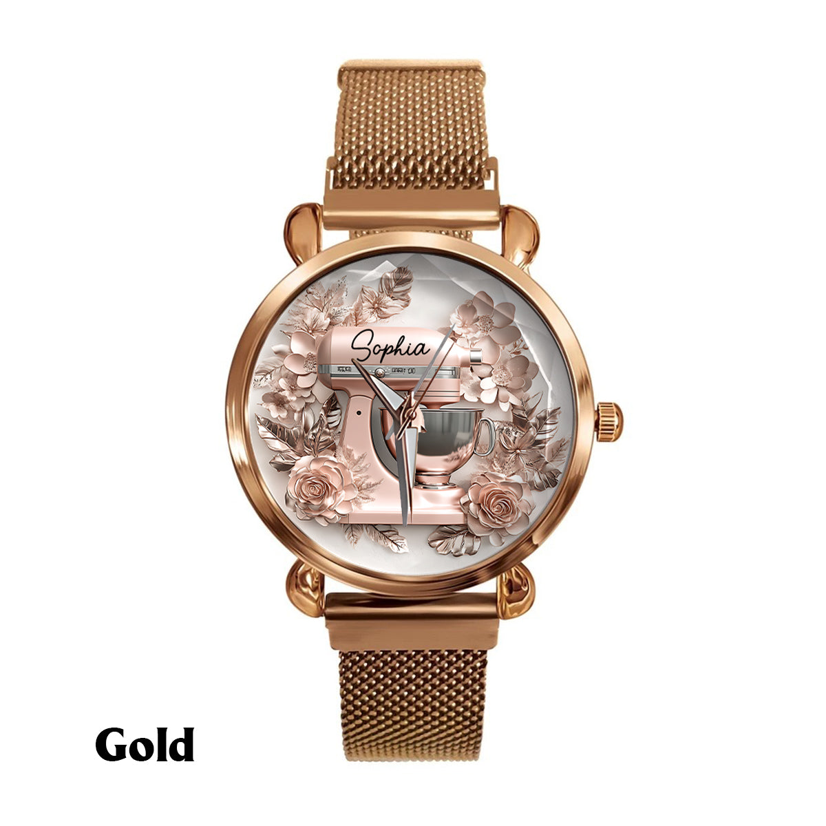 Just A Girl Who Loves Baking - Beautiful Stand Mixer - Personalized Baking Women Hand Watch