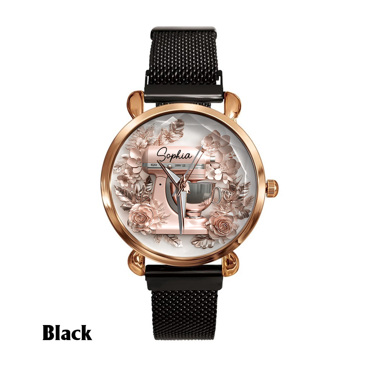 Just A Girl Who Loves Baking - Beautiful Stand Mixer - Personalized Baking Women Hand Watch