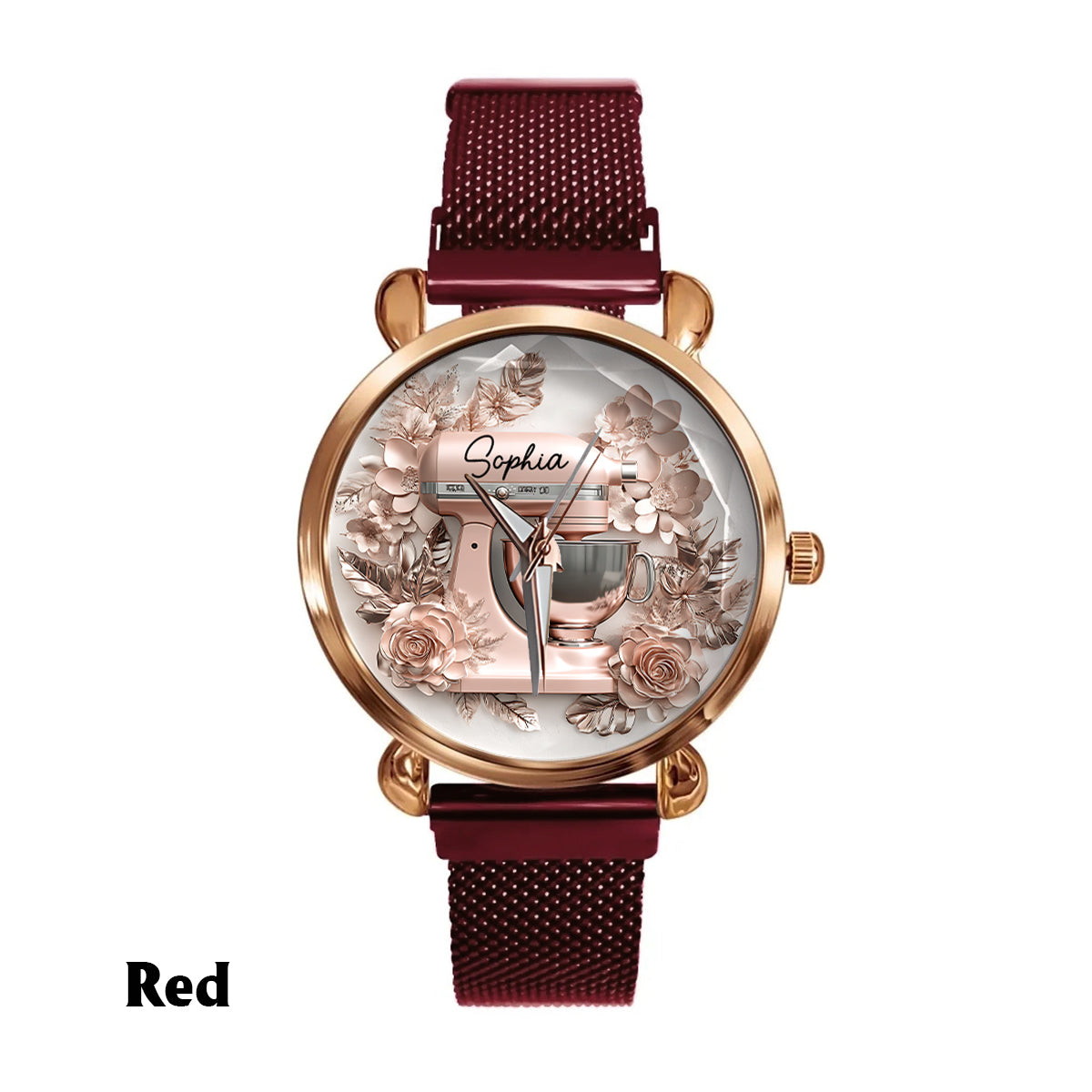 Just A Girl Who Loves Baking - Beautiful Stand Mixer - Personalized Baking Women Hand Watch