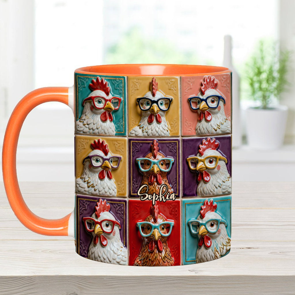 Love Chicken - Personalized Chicken Accent Mug
