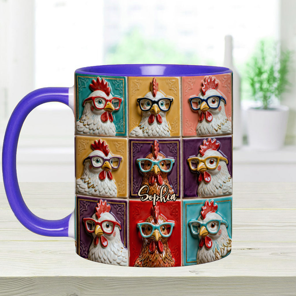Love Chicken - Personalized Chicken Accent Mug