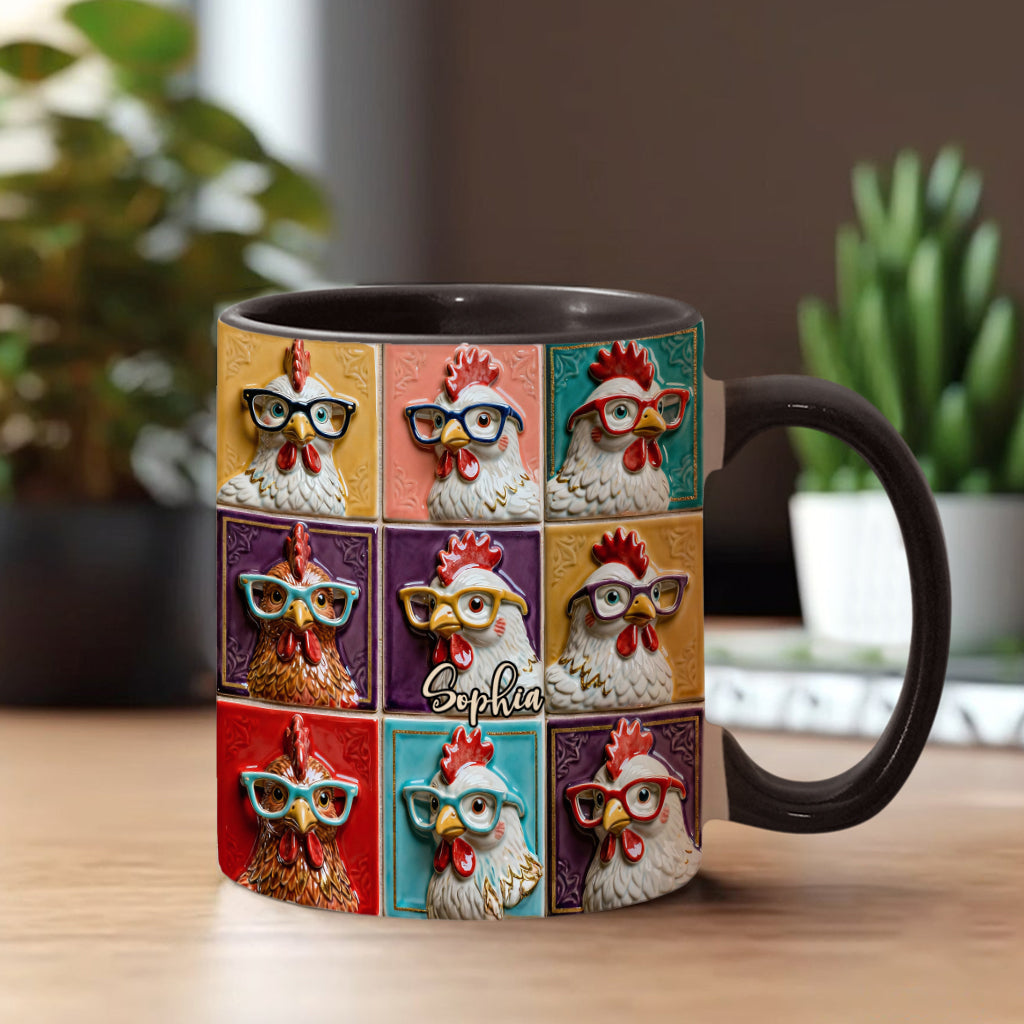 Love Chicken - Personalized Chicken Accent Mug