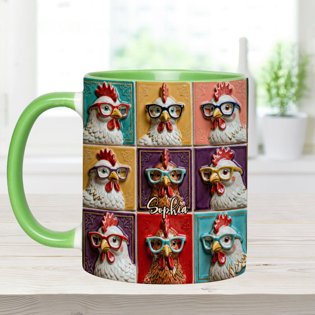 Love Chicken - Personalized Chicken Accent Mug