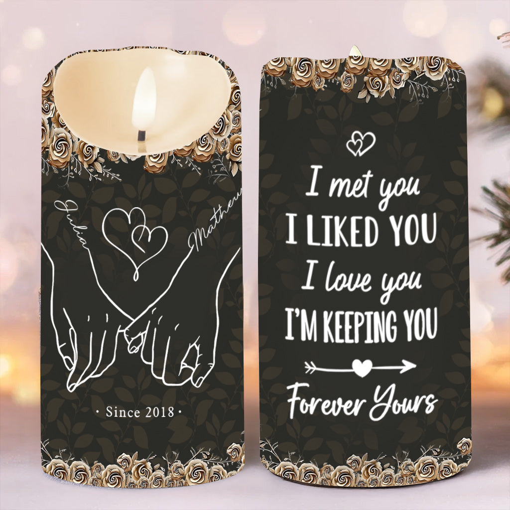 You & Me - Personalized Couple Flameless Candle