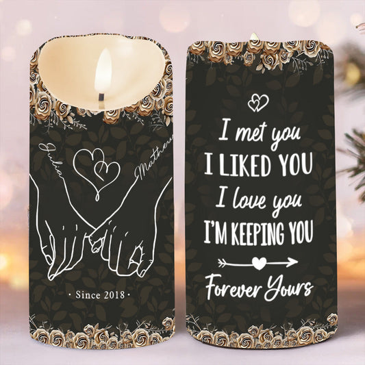 You & Me - Personalized Couple Flameless Candle