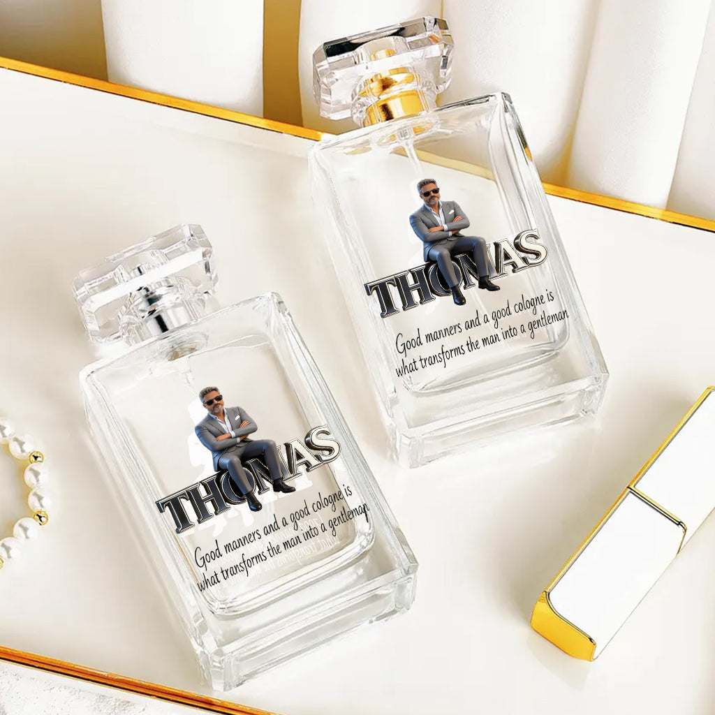 Eau de Cologne pour Homme - Toute Photo, Tout Titre - Flacon de Parfum de Luxe Personnalisable