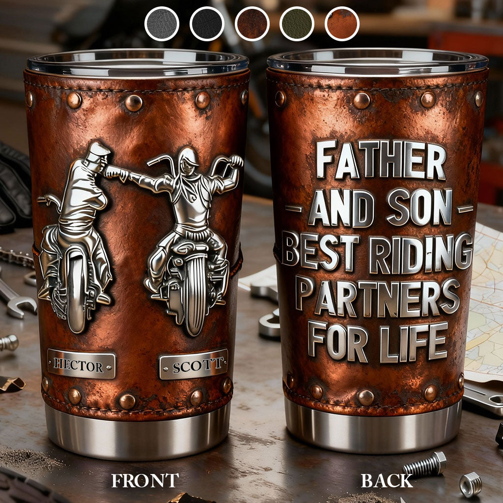 Riding Partners For Life - Personalized Biker Tumbler