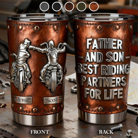 Riding Partners For Life - Personalized Biker Tumbler