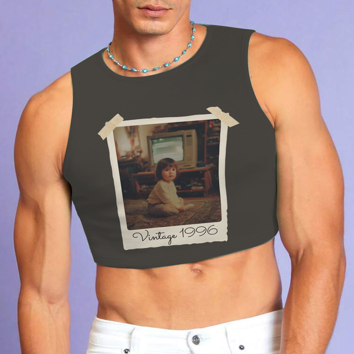 Birthday Gift Idea - Personalized Birthday Crop Tank Top