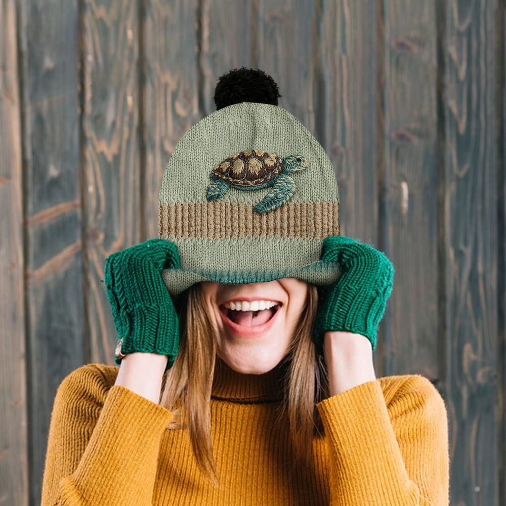 Beautiful Turtle - Personalized Turtle Beanie Hat