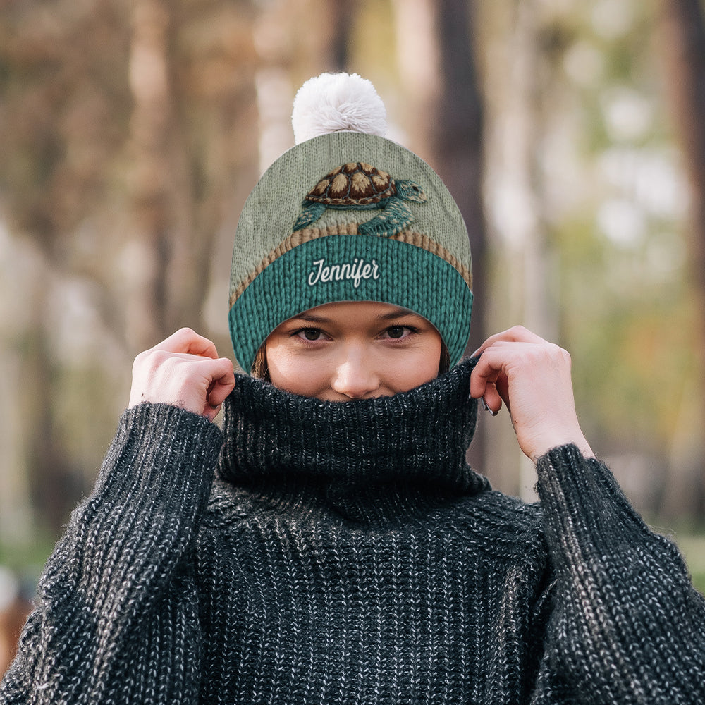 Beautiful Turtle - Personalized Turtle Beanie Hat