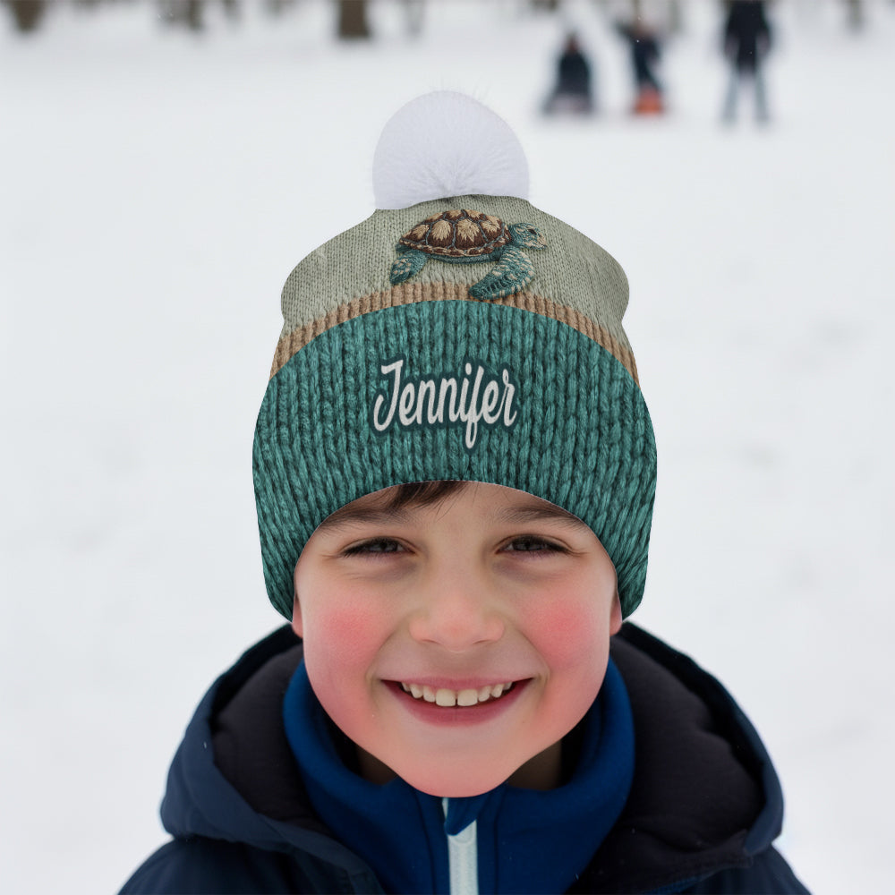 Beautiful Turtle - Personalized Turtle Beanie Hat