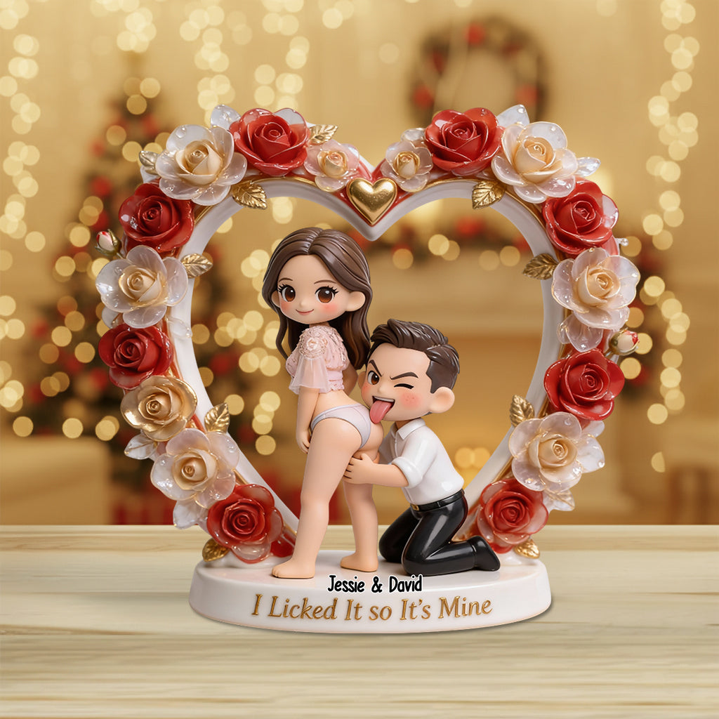 C'est à moi - Plaque acrylique personnalisée pour couple épicé