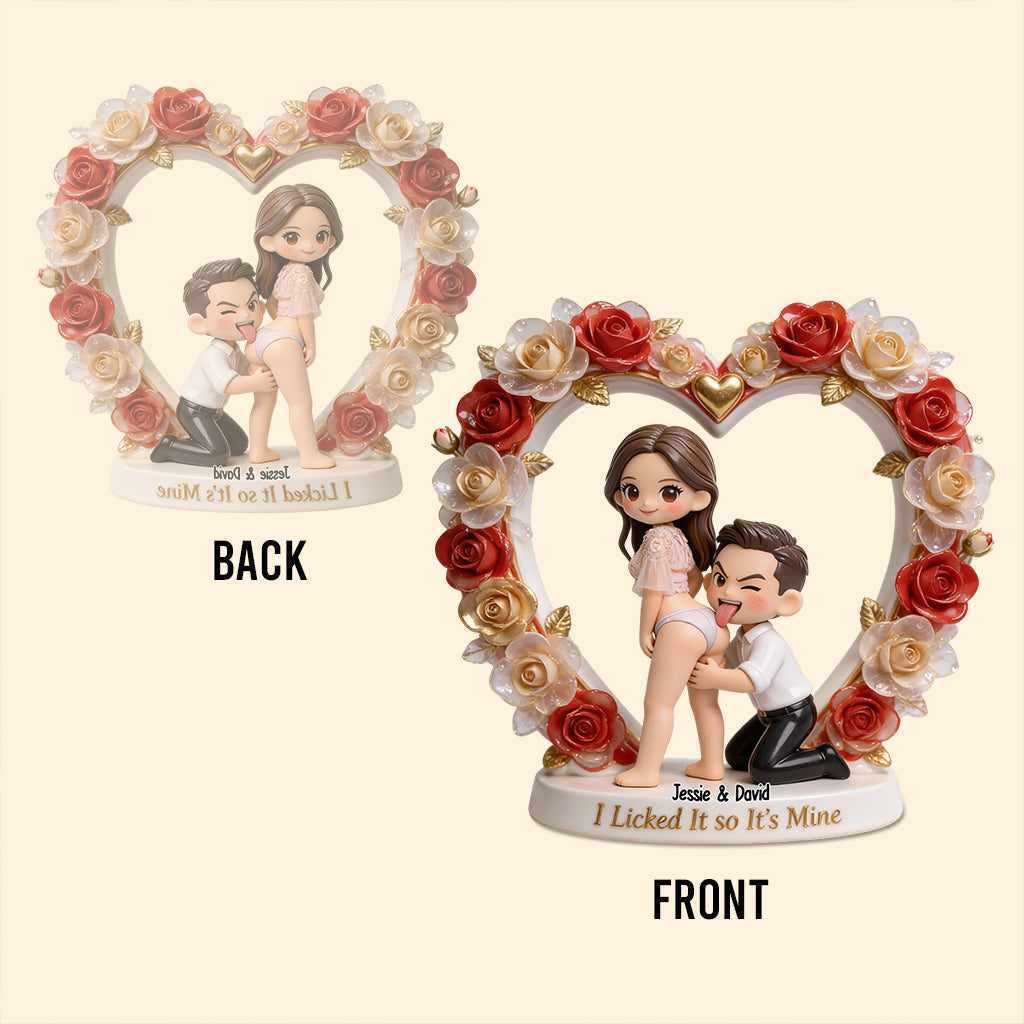 C'est à moi - Plaque acrylique personnalisée pour couple épicé