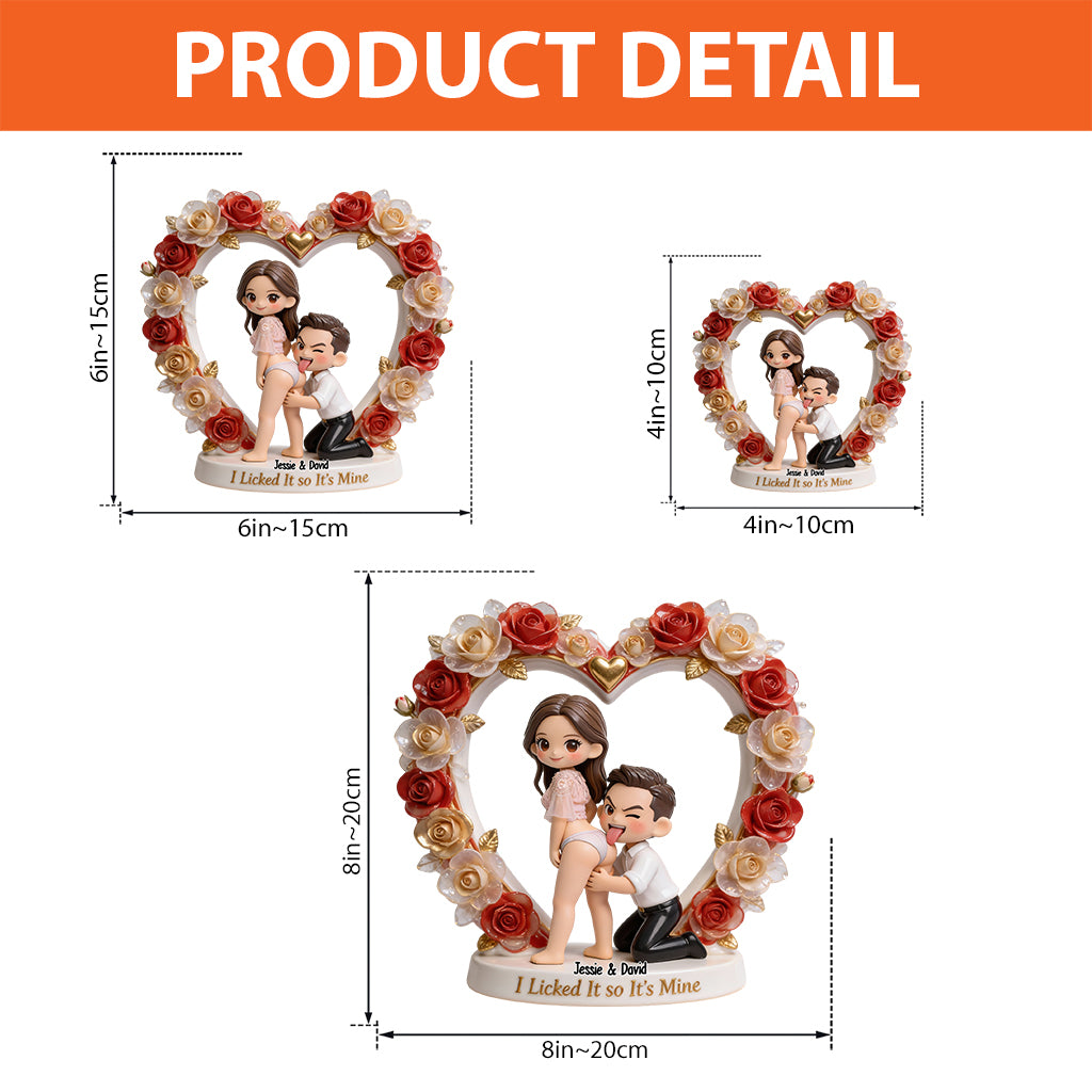 C'est à moi - Plaque acrylique personnalisée pour couple épicé