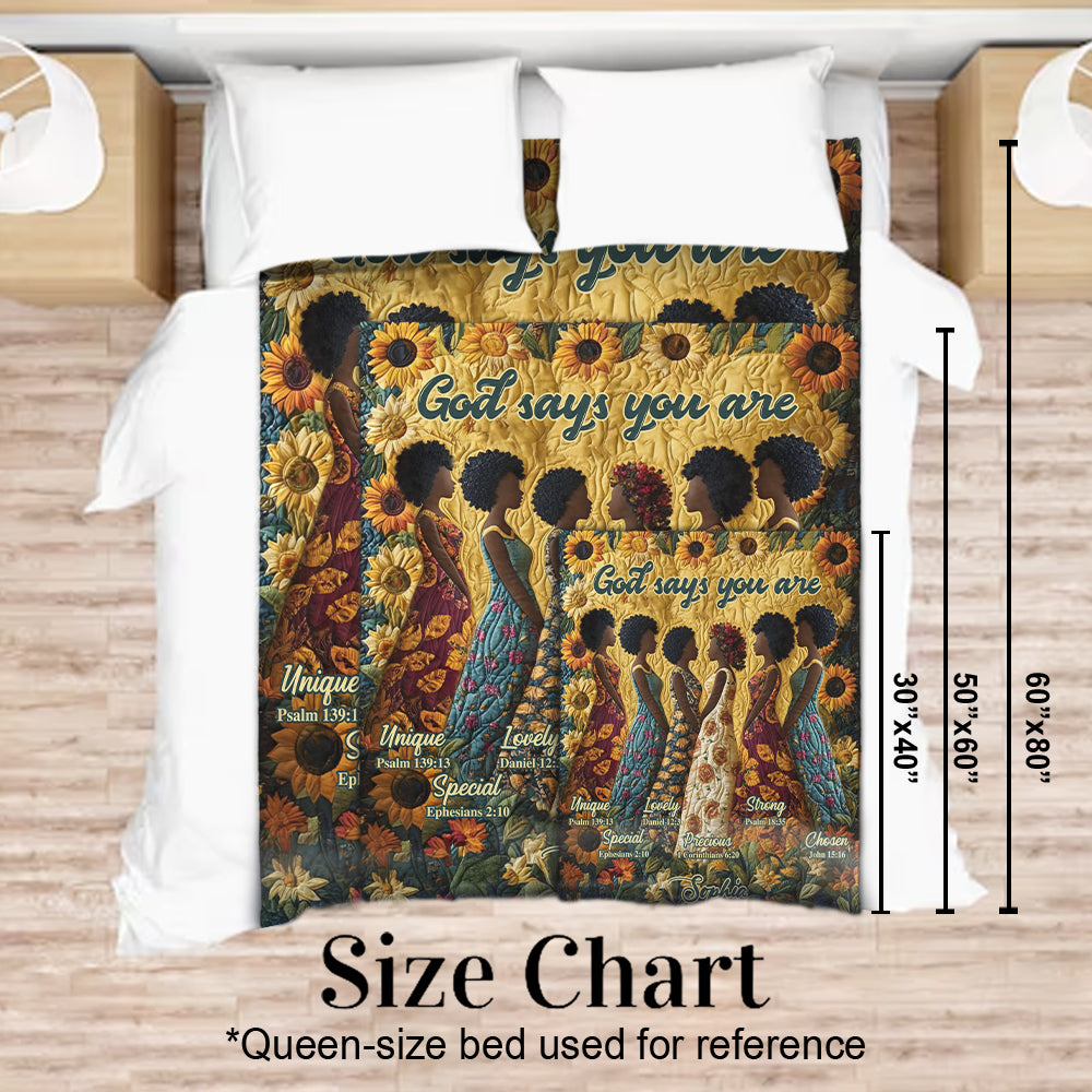 Dieu dit que tu es - Couverture afro-américaine personnalisée