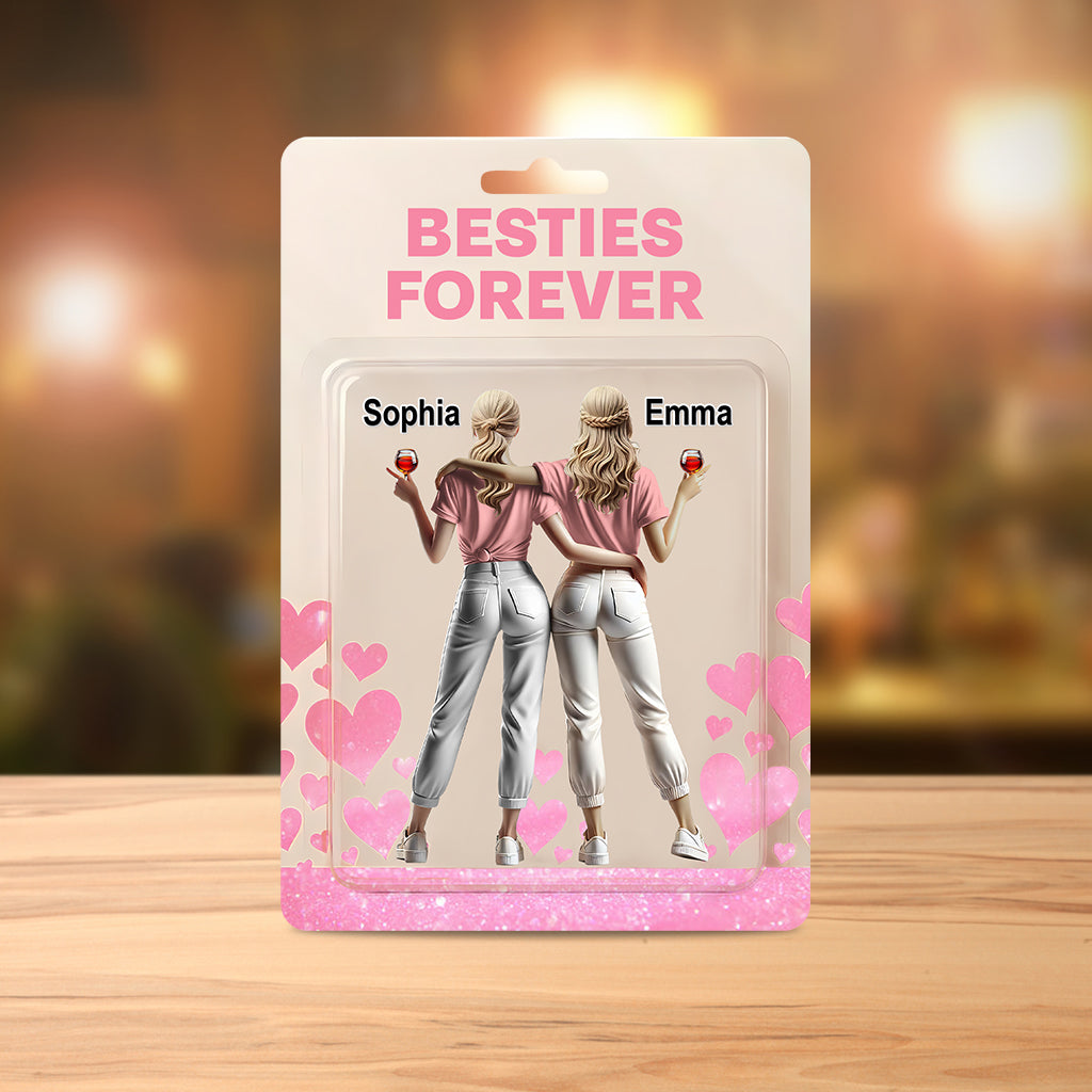 Besties Forever - Personalized Bestie Custom Shaped Acrylic Plaque