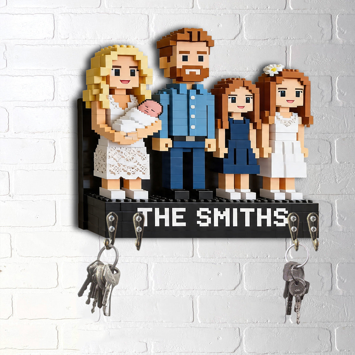 Custom Any Photo - Personalized Family Custom Shaped Hanging Rack