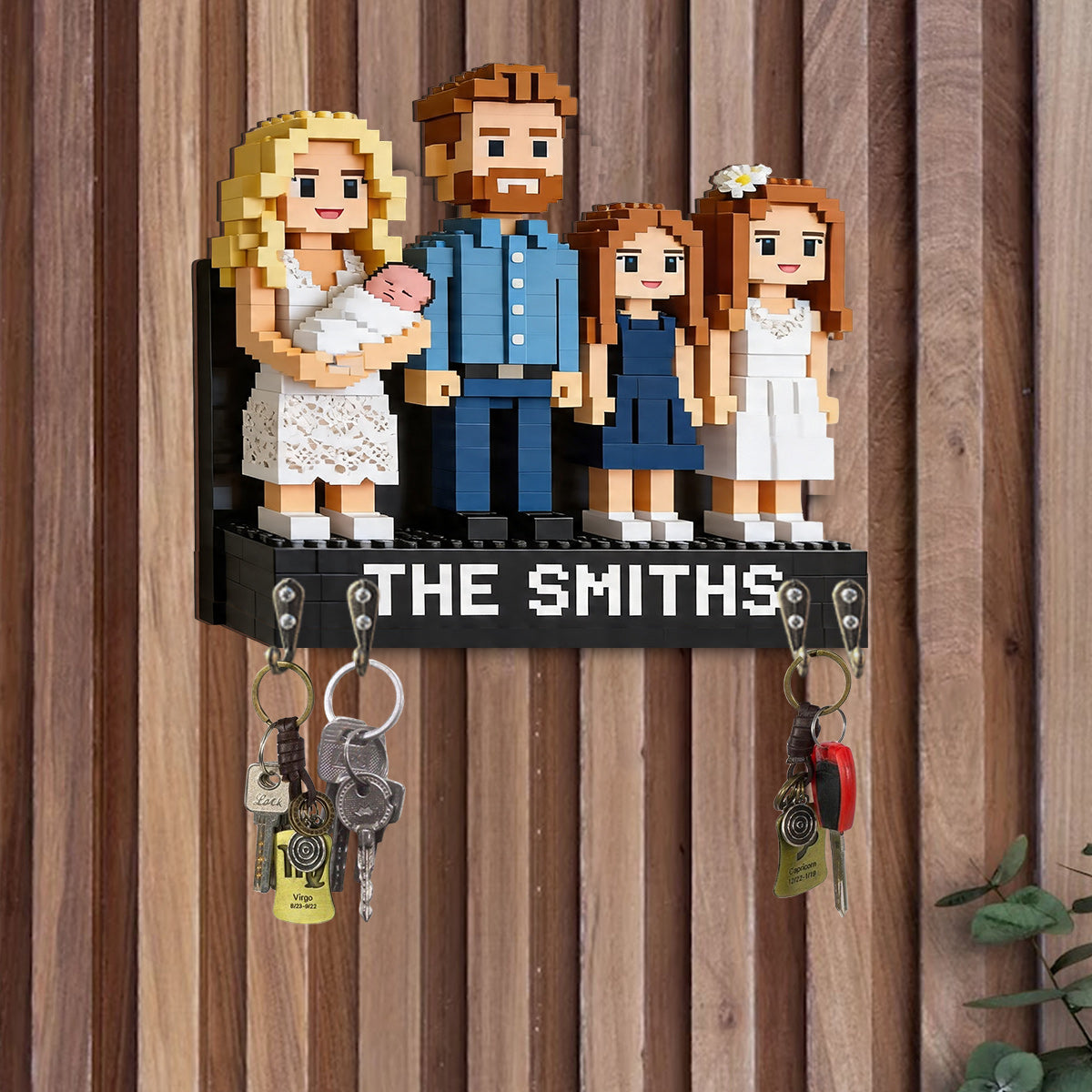 Custom Any Photo - Personalized Family Custom Shaped Hanging Rack