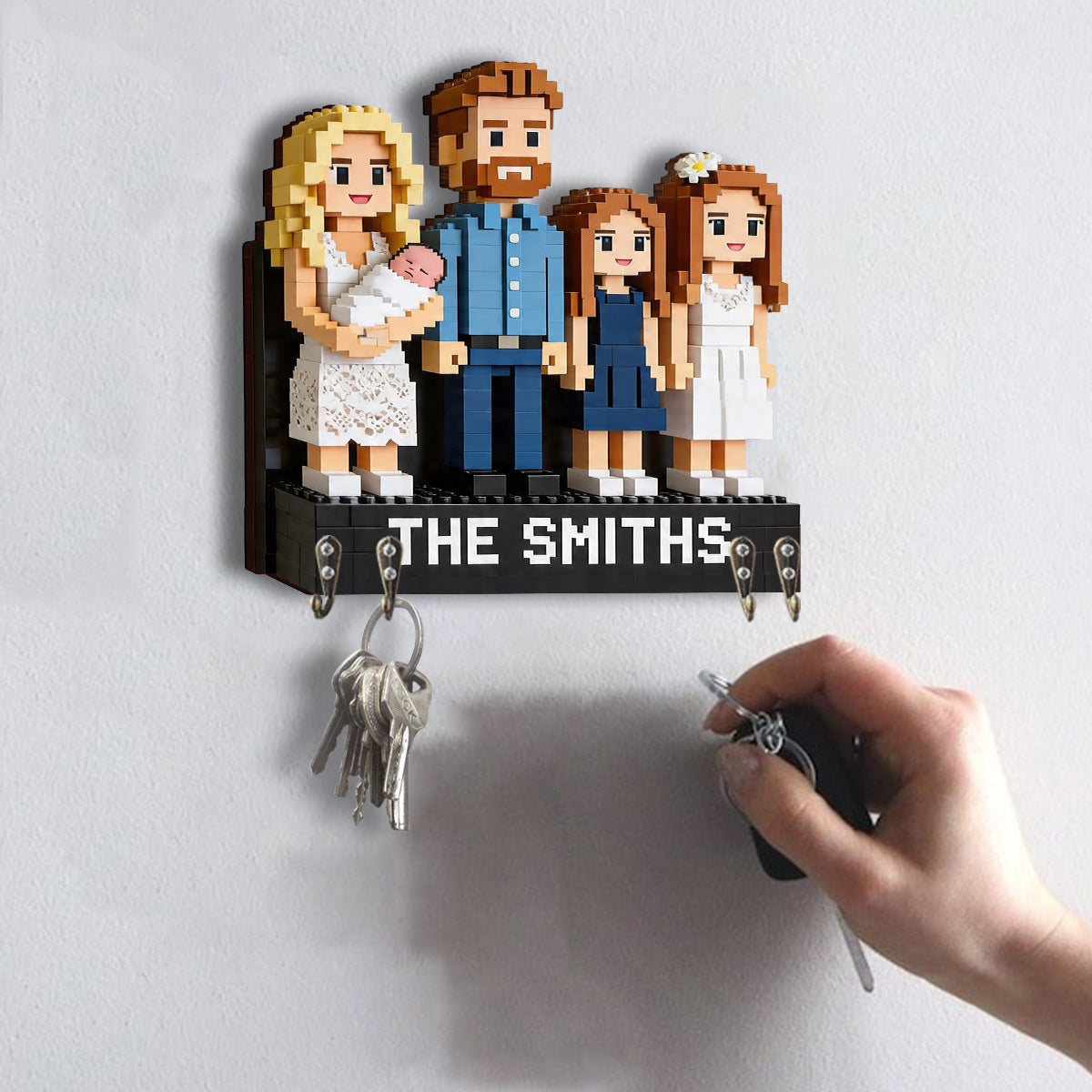 Custom Any Photo - Personalized Family Custom Shaped Hanging Rack